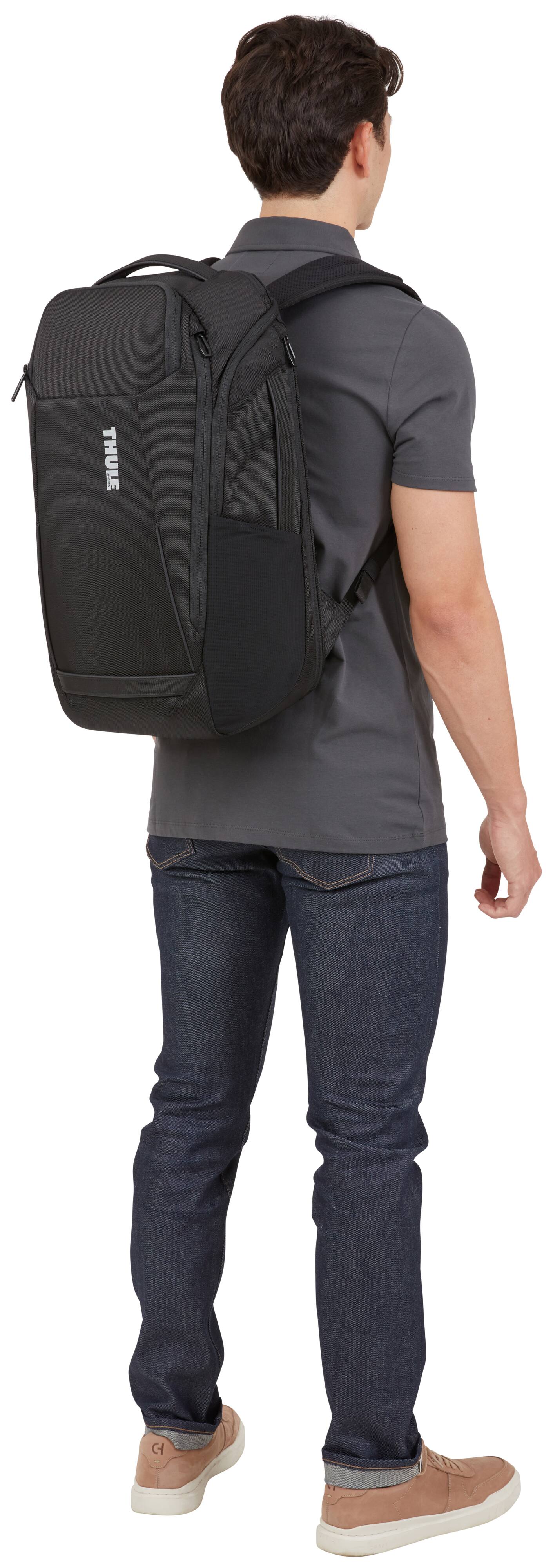 Alt View 3. Thule - Accent Backpack 28L - BLACK.