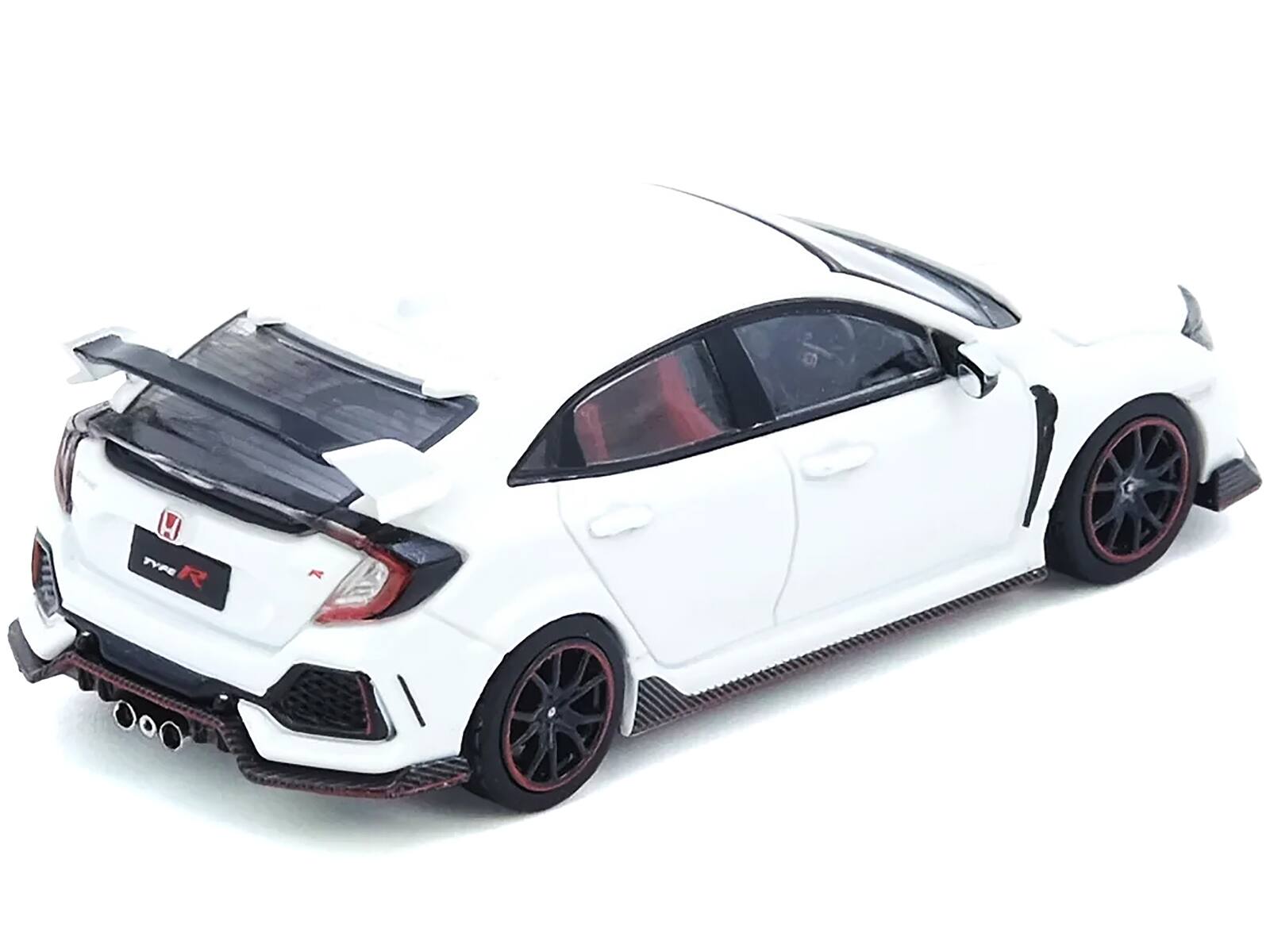 Alt View 1. Inno Models - Honda Civic Type R (FK8) RHD (Right Hand Drive) White 1/64 Diecast Model Car by Inno Models.