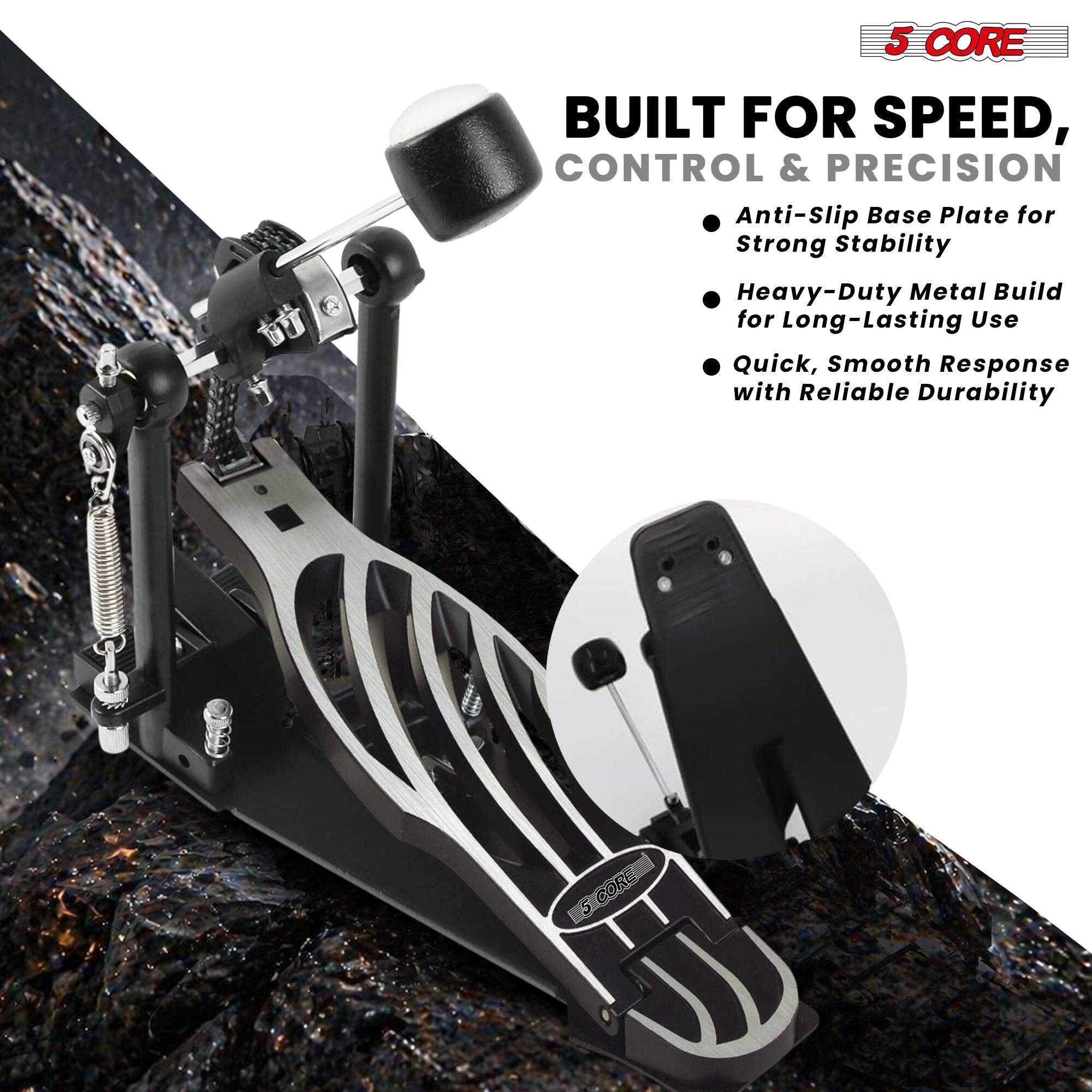 5 CORE BUILT FOR SPEED, CONTROL & PRECISION  
Anti-slip Base Plate for Strong Stability  
Heavy-Duty Metal Build for Long-Lasting Use  
Quick, Smooth Response with Reliable Durability