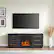 Alt View 35. Camden&Wells - Greer Log Fireplace TV Stand for Most TVs up to 65" - Black Grain.