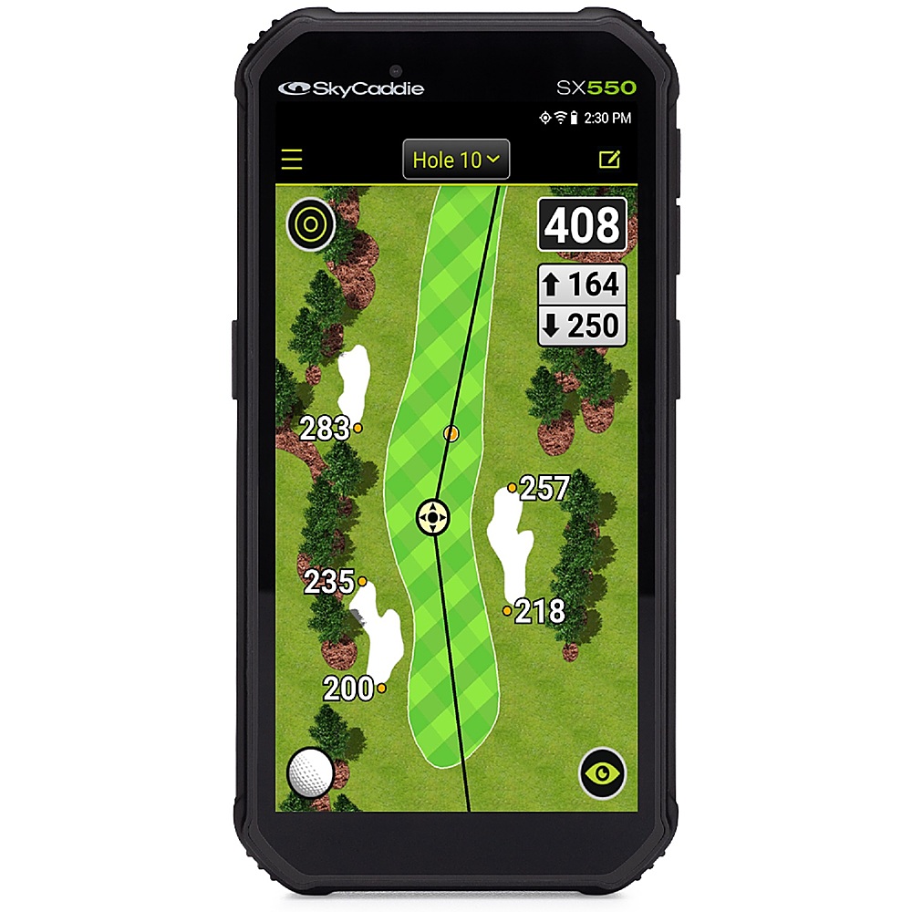 Angle View: SkyCaddie - SX550 TourBook 5.5 inch screen, Golf GPS Rangefinder - Black