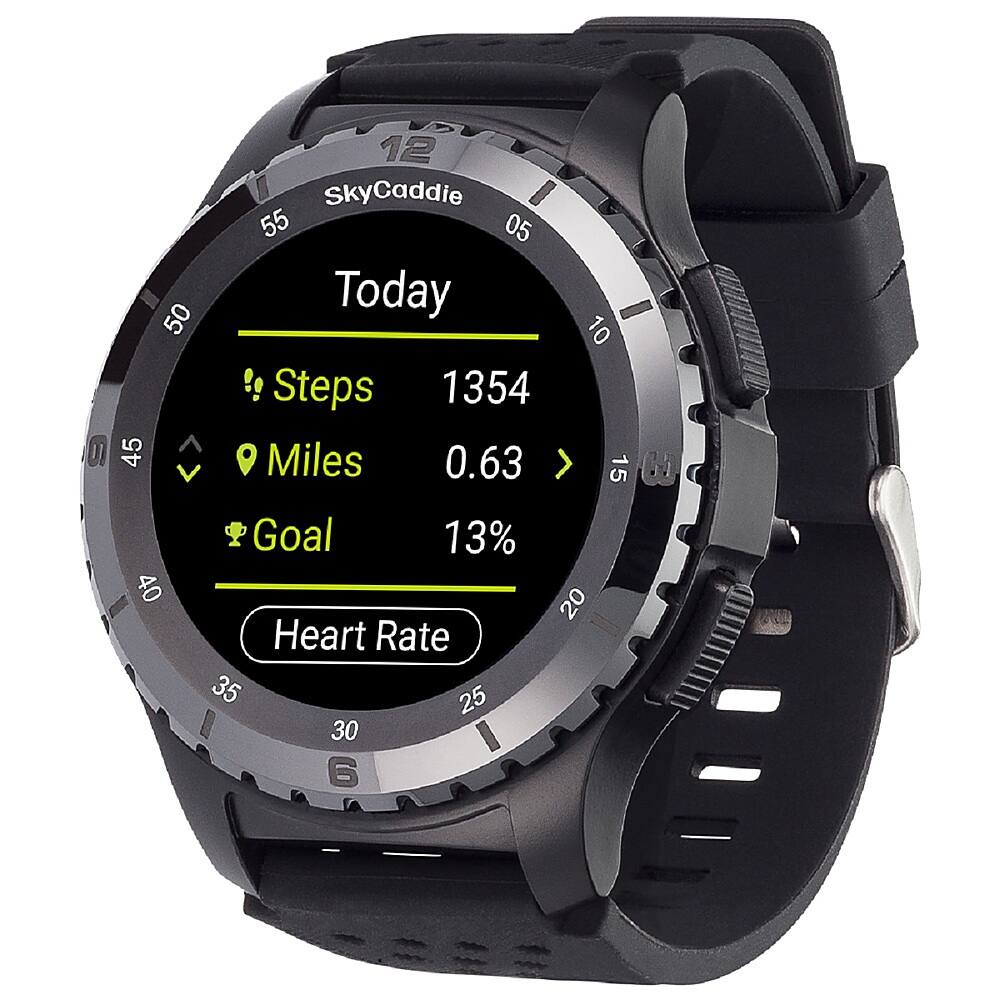 Alt View 1. SkyCaddie - TourBook Golf GPS Smartwatch - Black.