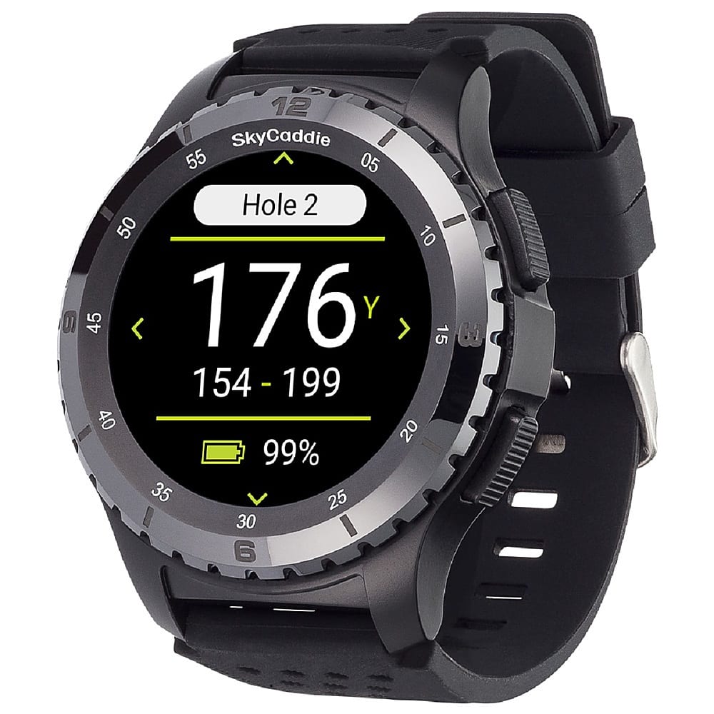 Alt View 2. SkyCaddie - TourBook Golf GPS Smartwatch - Black.
