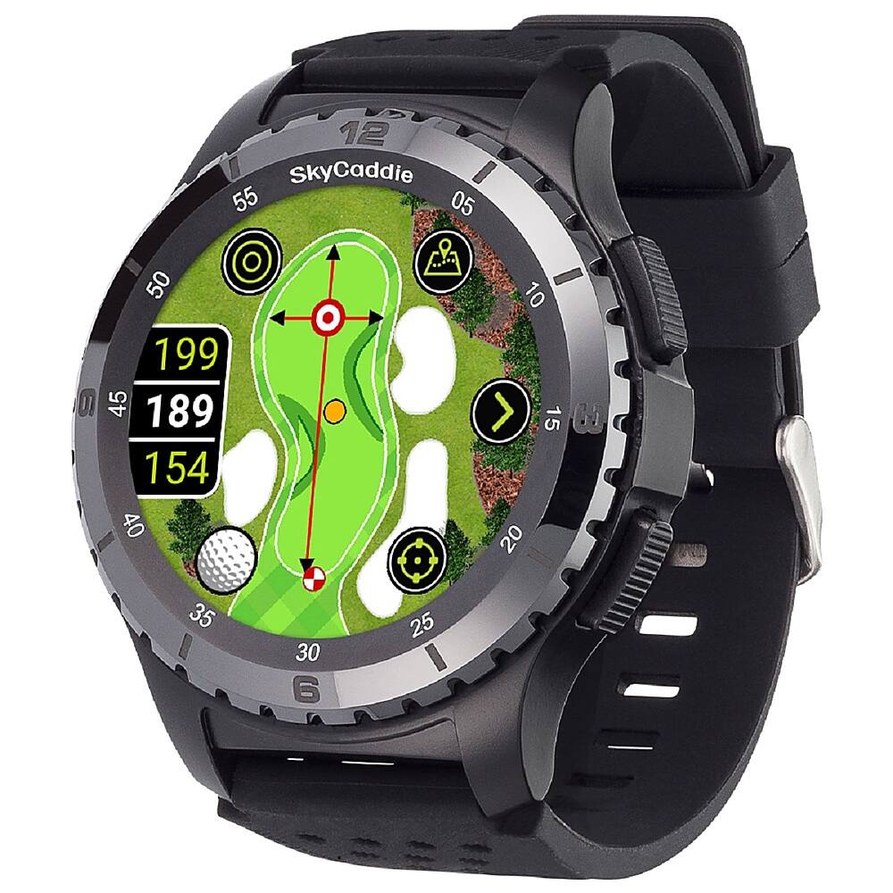 Alt View 4. SkyCaddie - TourBook Golf GPS Smartwatch - Black.
