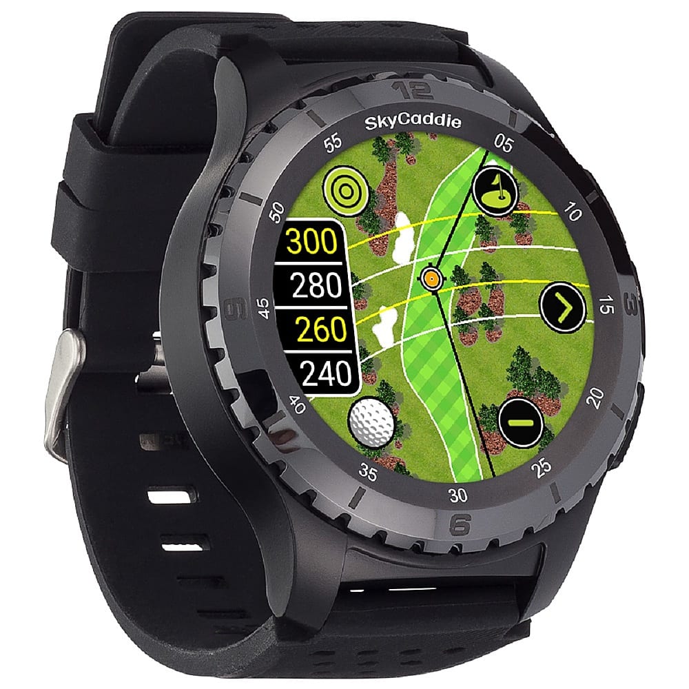 Alt View 5. SkyCaddie - TourBook Golf GPS Smartwatch - Black.
