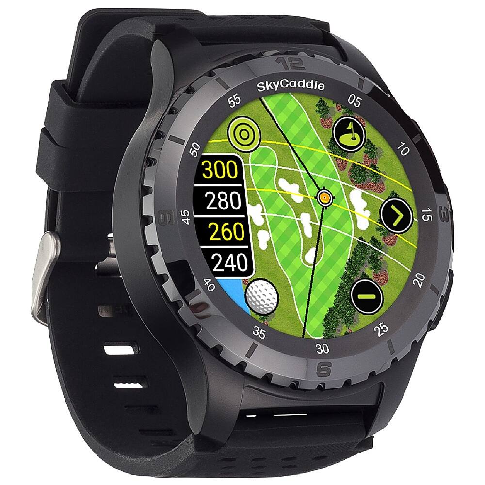 Alt View 6. SkyCaddie - TourBook Golf GPS Smartwatch - Black.