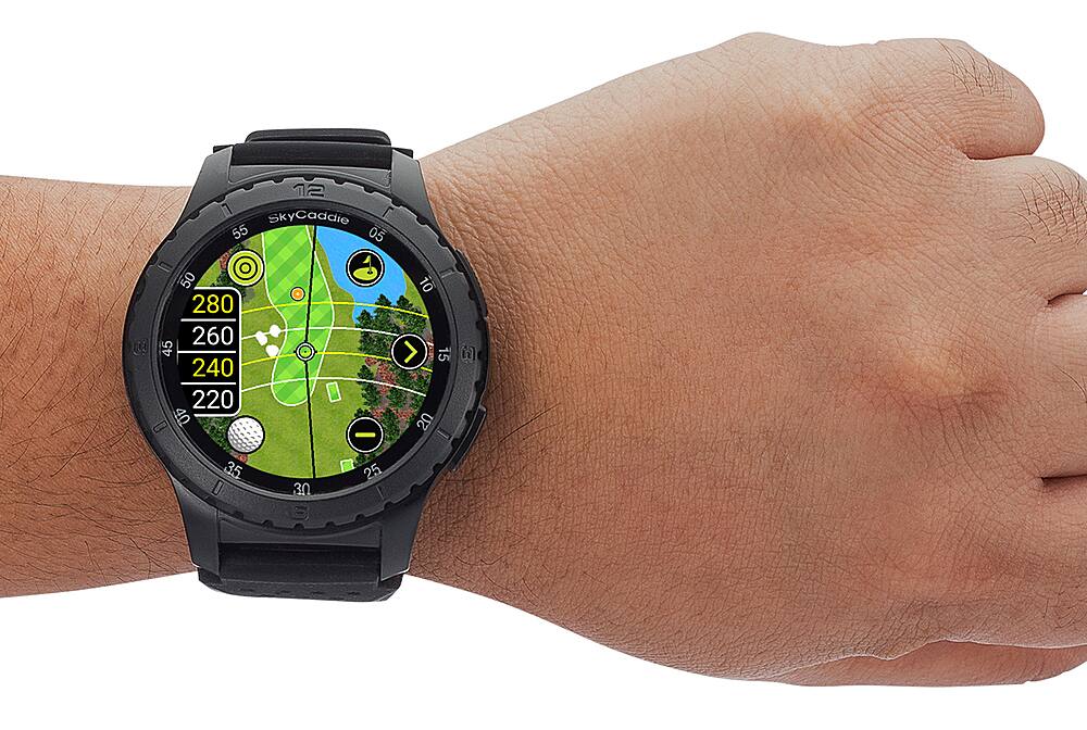 Alt View 14. SkyCaddie - TourBook Golf GPS Smartwatch - Black.