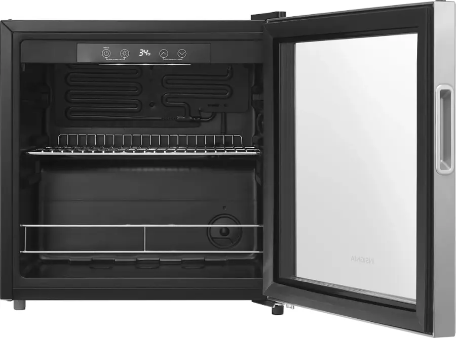 Alt View 11. Insignia™ - 48-Can Beverage Cooler - Stainless Steel.