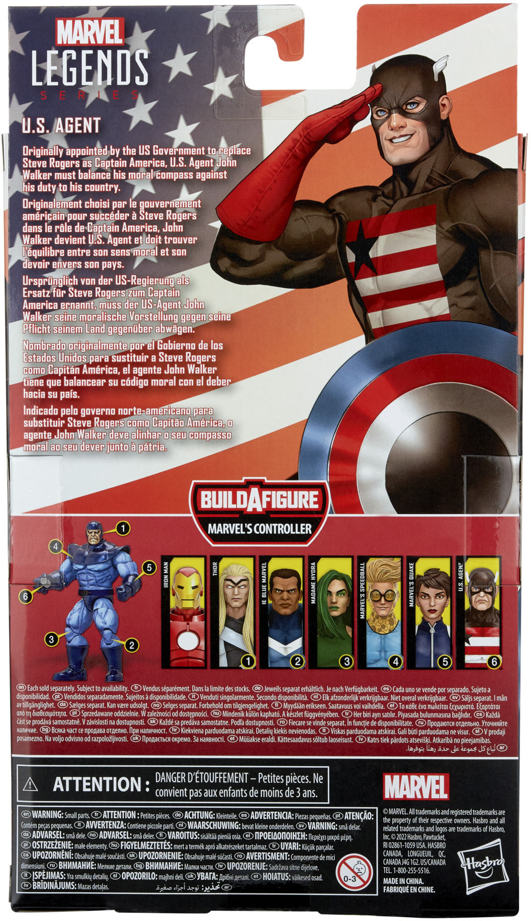 Angle View: Marvel Legends Series U.S. Agent