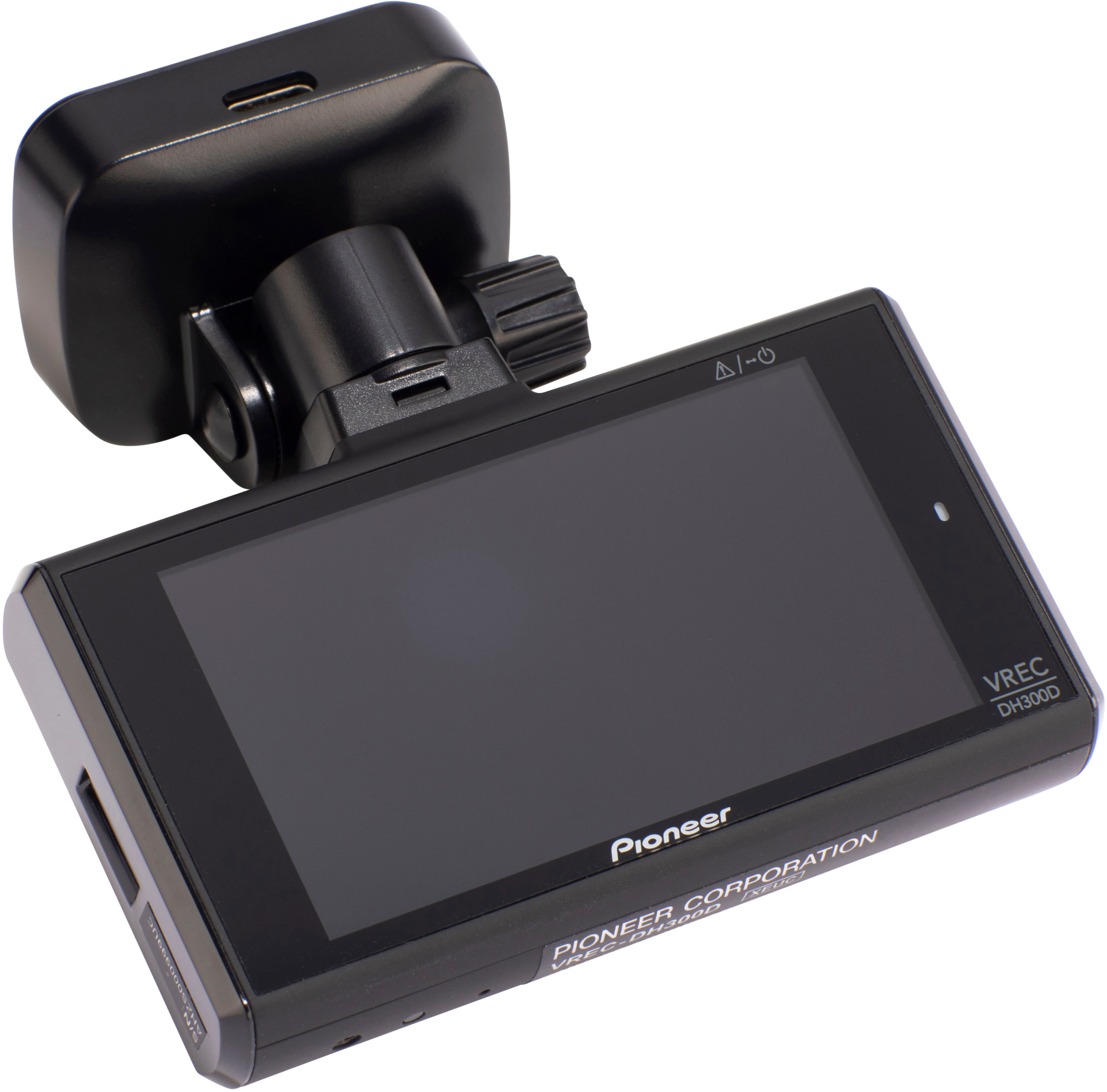 Left View: Pioneer - 2-Channel 1440P Dash Camera System - Black