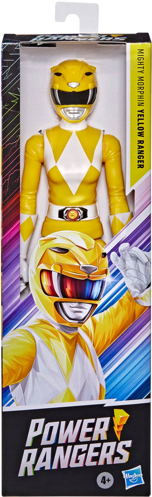 Left View: Power Rangers Mighty Morphin Yellow Ranger 12-Inch Action Figure