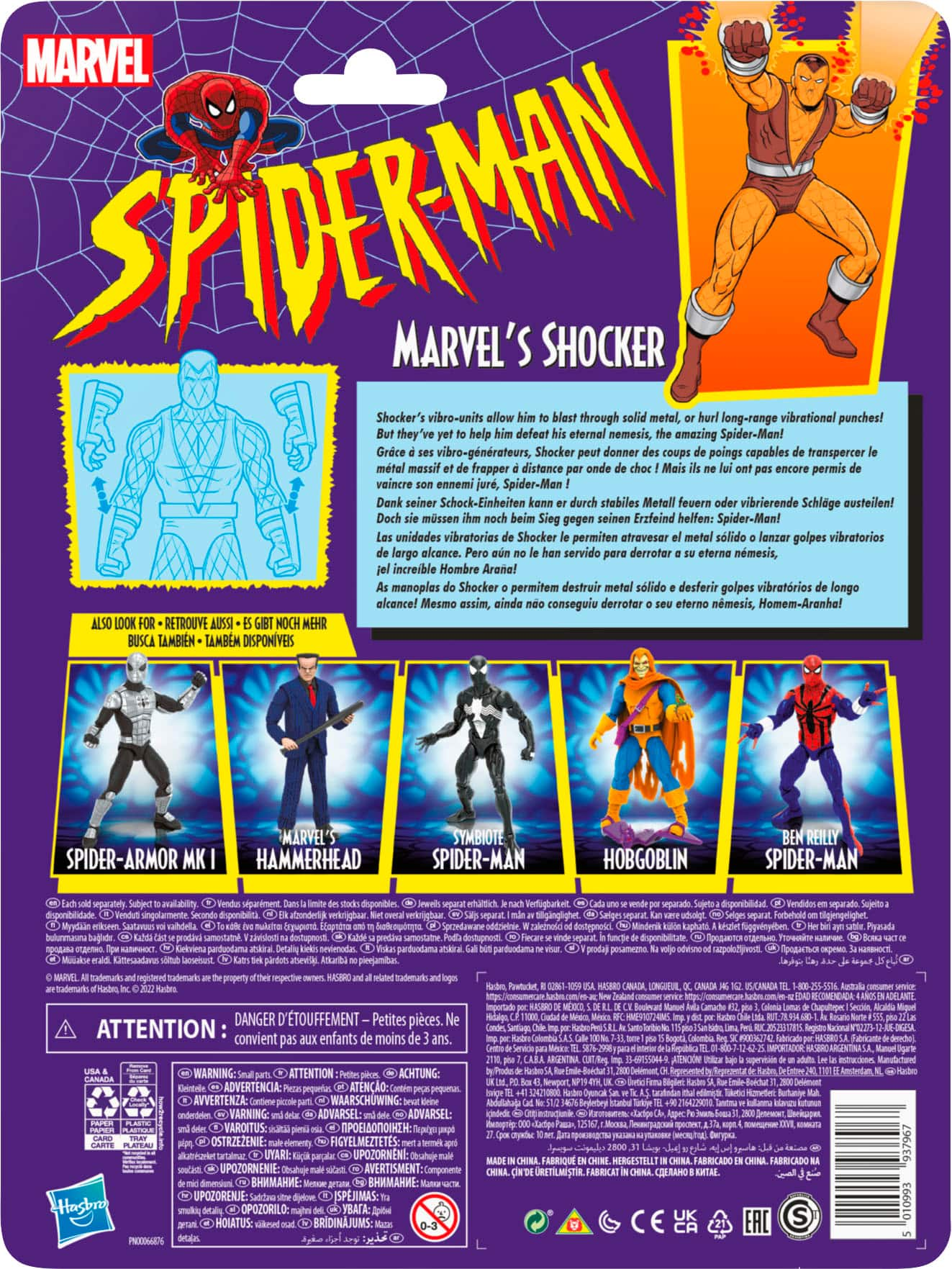 Spider-Man Retro Marvel Legends Shocker 6-Inch Action Figure