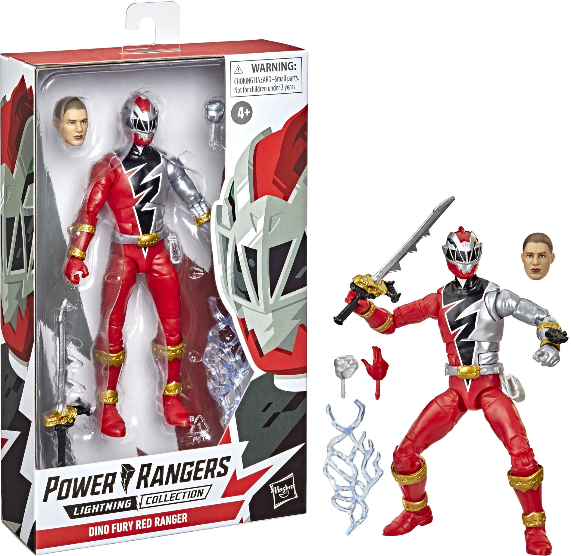 Power Rangers Lightning Collection Dino Fury Red Ranger Figure F4503 - Best  Buy