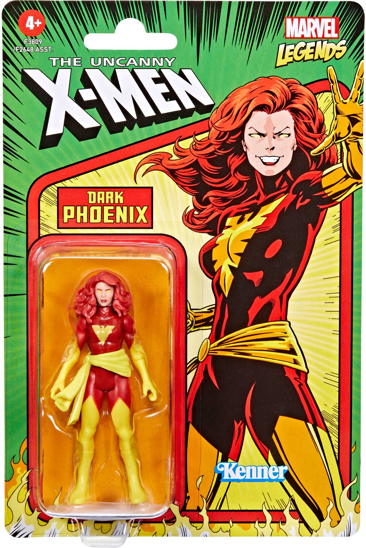 Angle. Marvel - Legends Retro 375 Dark Phoenix Figure.