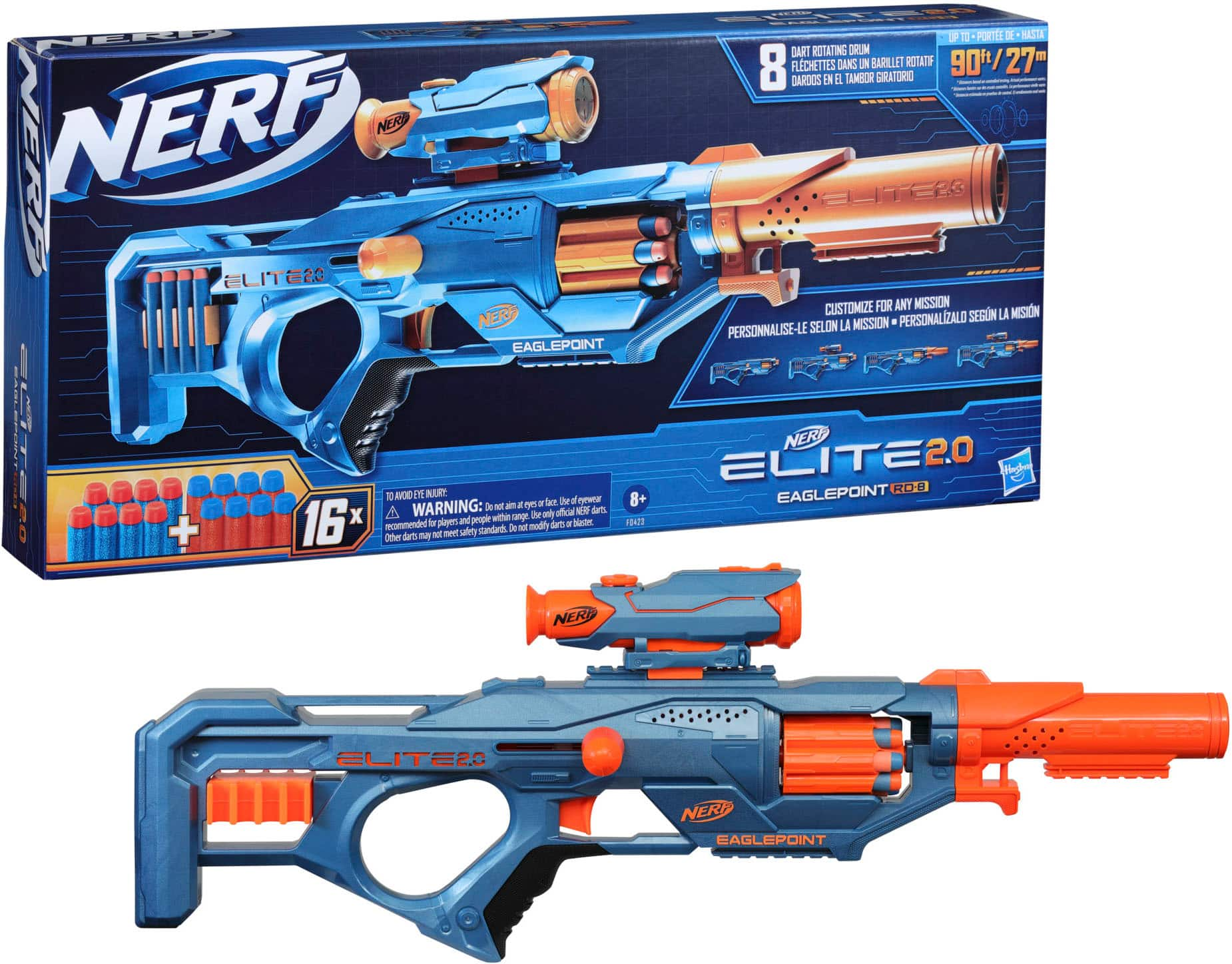 Best Buy: Nerf Elite 2.0 Eaglepoint RD-8 F0423