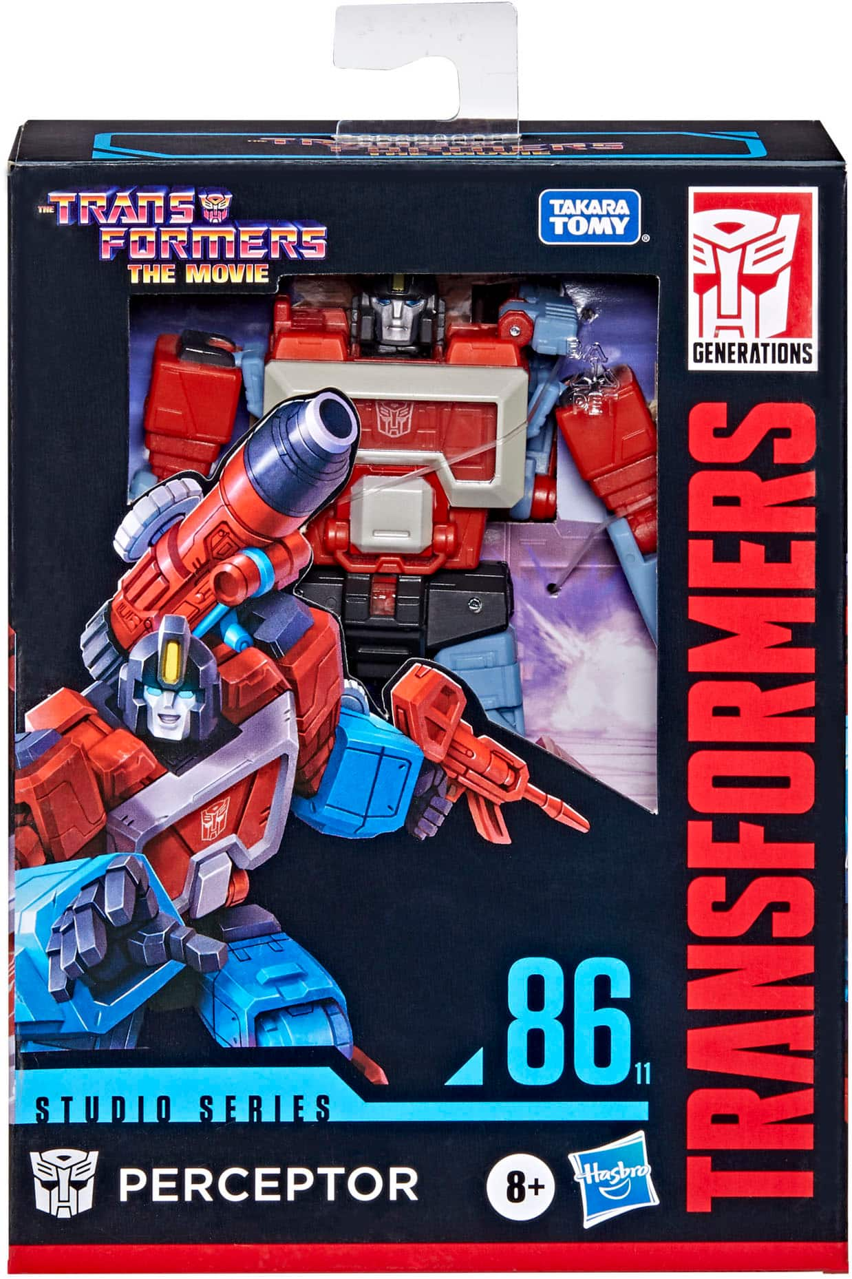 Angle View: Transformers Studio Series 86-11 Deluxe The Transformers: The Movie Perceptor