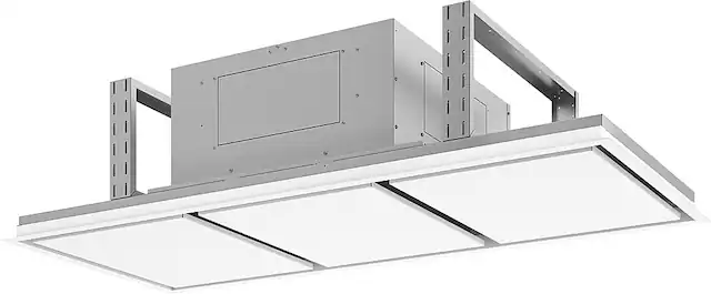 Front. Zephyr - Lux Connect 63 in. Shell Only Island Range Hood with LED Lights - White.