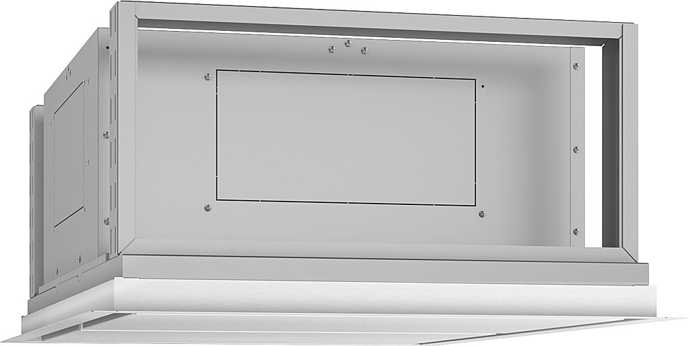 Angle View: Zephyr - Lux Connect 43 in. Shell Only Island Range Hood with LED Lights - Stainless Steel