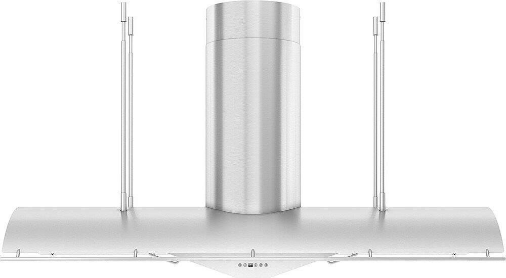 Front. Zephyr - Trapeze 60" Shell Only Island Mount Range Hood with LED Lights - Stainless Steel.