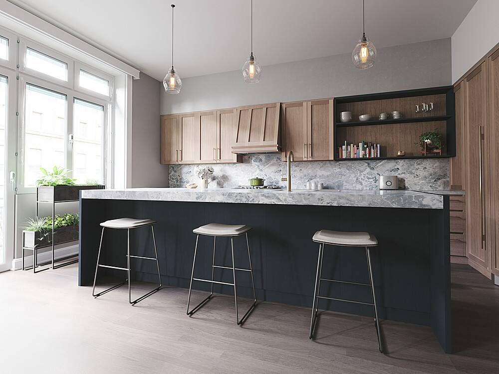 Alt View 13. Zephyr - Tornado I 34 in. 600 CFM Convertible Insert Mount Range Hood with LED Light - Stainless Steel.