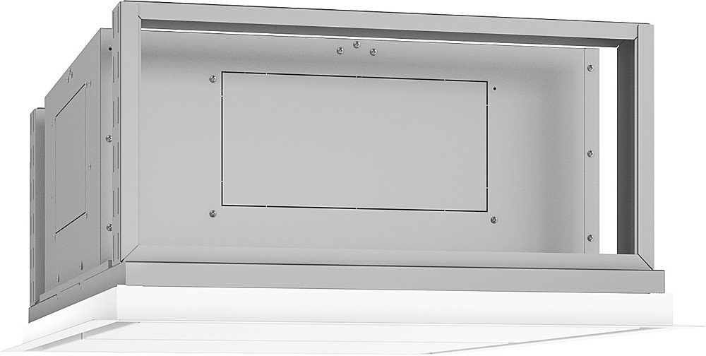 Angle View: Zephyr - Essentials Power Monsoon II 40" Externally Vented Range Hood - Stainless steel