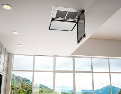 国内で当店のみ RELABEL - Contrast Layered Detachable Hood Milano Island Mount Range Hood | Range Hoods | Zephyr