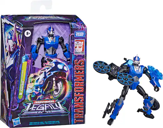 Front. Transformers - Generations Legacy Deluxe Prime Universe Arcee.