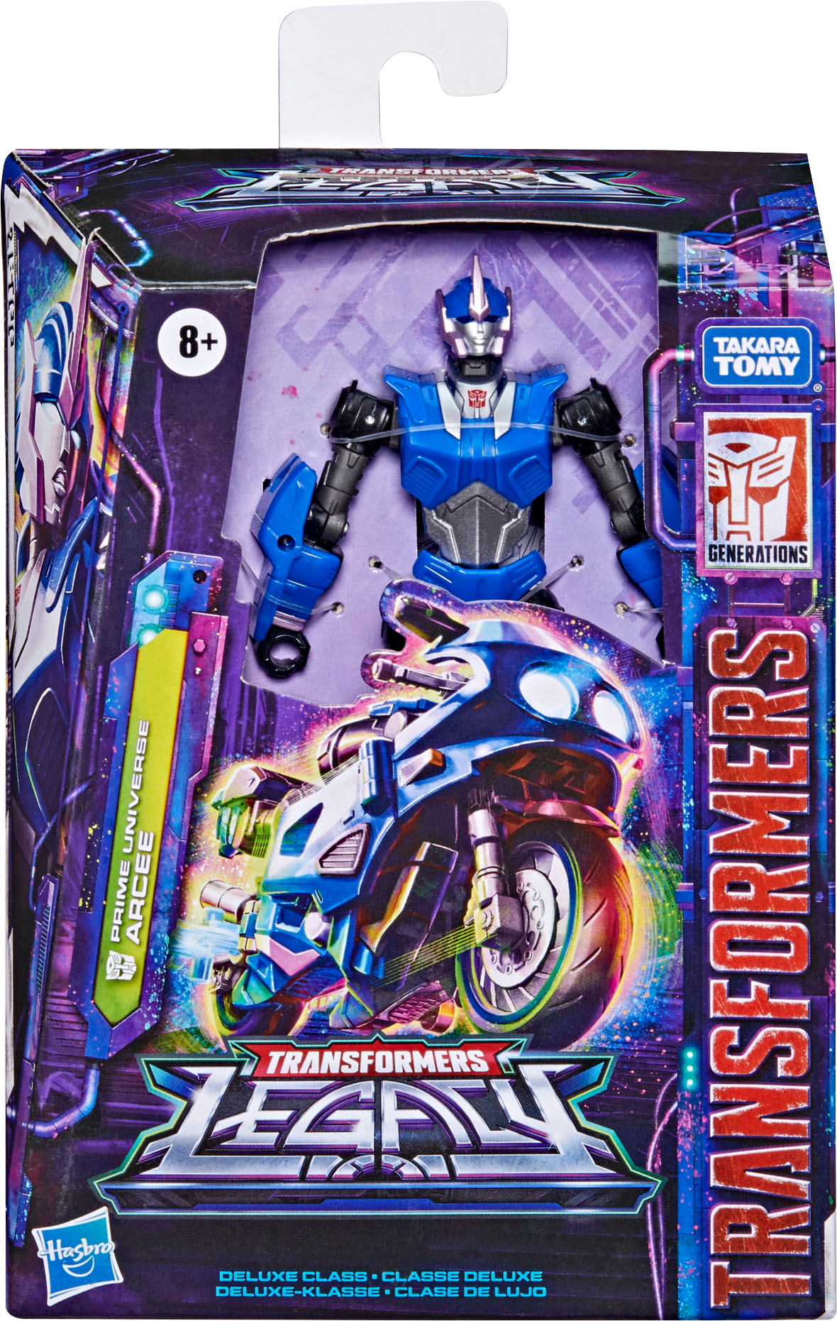 Transformers Toys Generations Legacy Deluxe Prime Universe Arcee Action  Figure - 8 and Up, 5.5-inch - Transformers