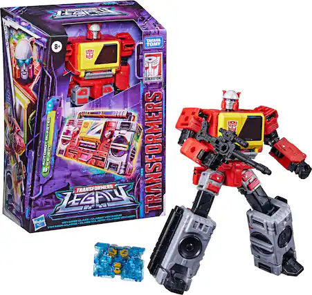 Front. Transformers - Generations Legacy Voyager Autobot Blaster & Eject.