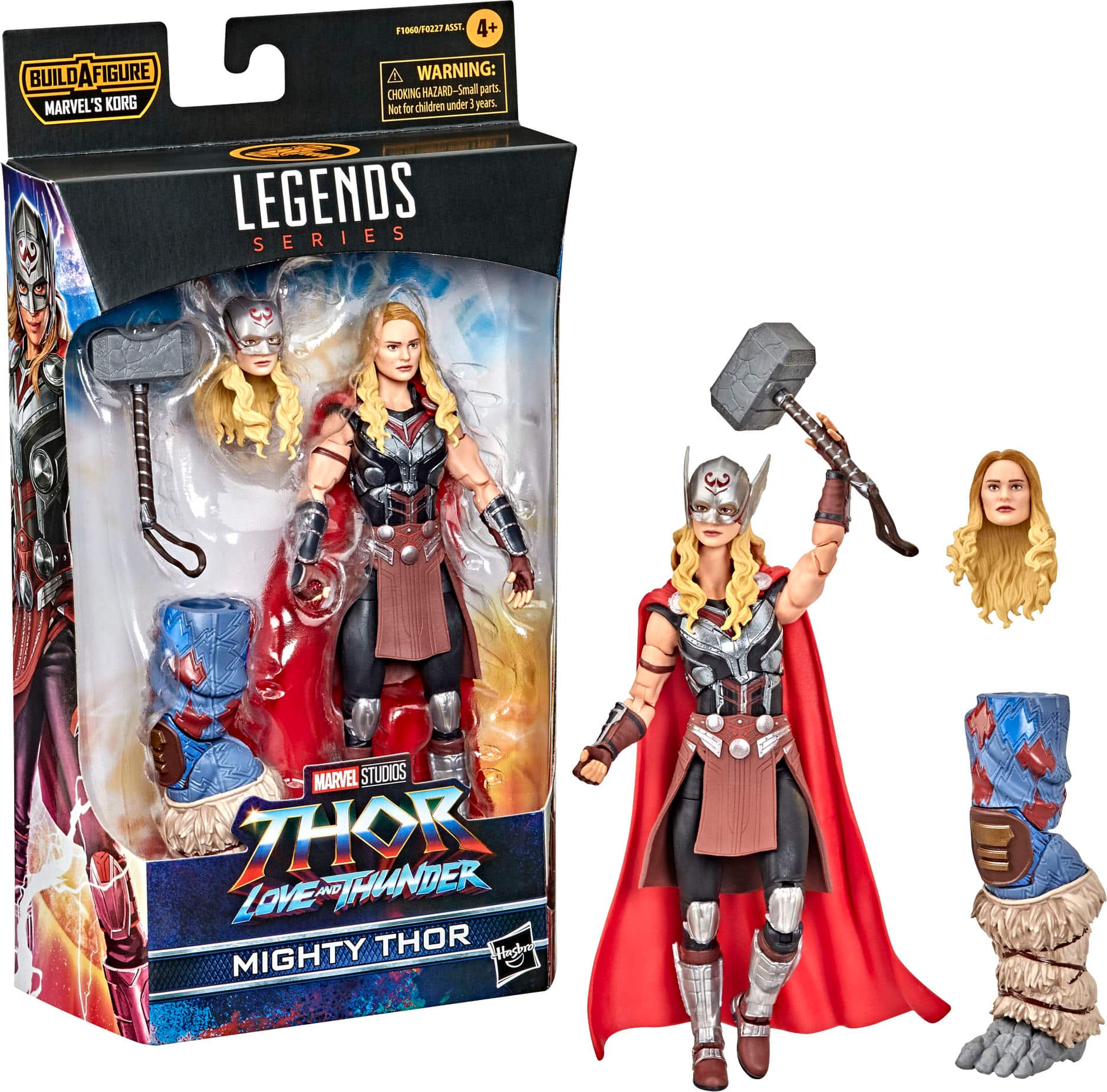 Front. Marvel - Legends Series Thor: Love and Thunder Mighty Thor.