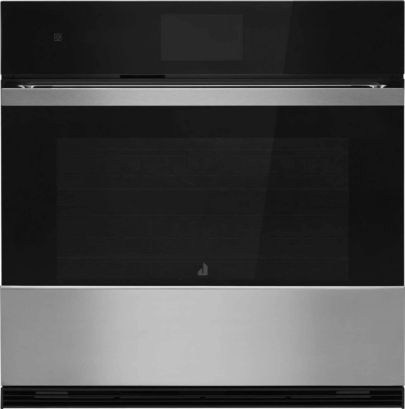 Front. JennAir - 30" Built-In Single Electric Wall Oven - Floating Glass Black.
