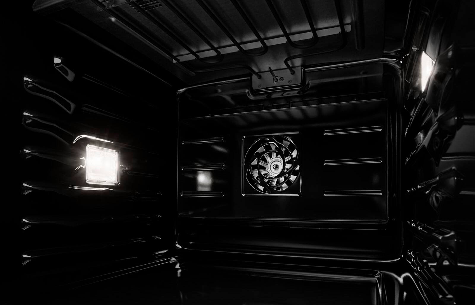 Alt View 13. JennAir - 30" Built-In Single Electric Wall Oven - Floating Glass Black.