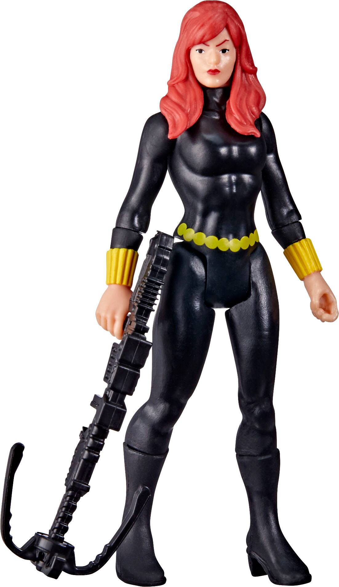 Angle. Marvel - Legends Retro 375 Black Widow Figure.