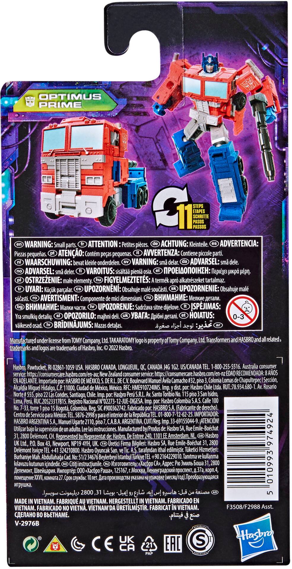 Left. Transformers - Transformers Generations Legacy Core Optimus Prime.