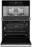 Alt View 1. JennAir - 30" Built-In Electric Double Wall Oven - Black.