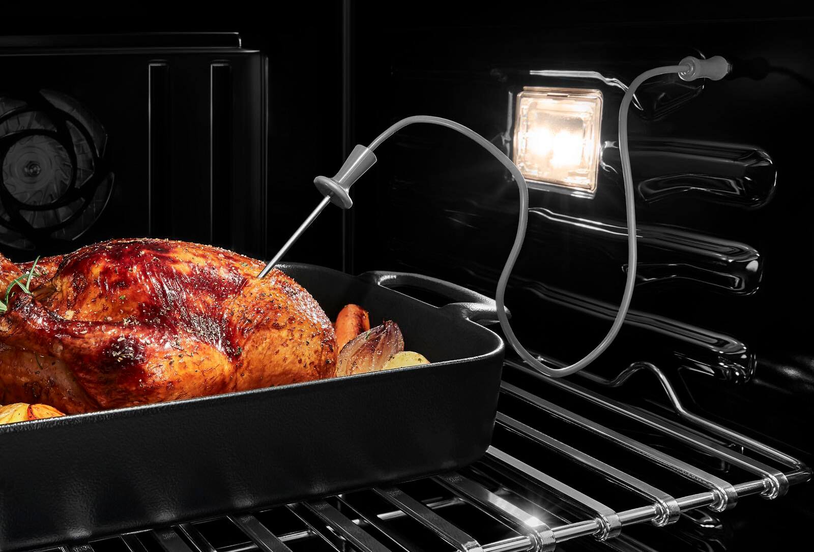 Alt View 11. JennAir - 30" Built-In Double Electric Convection Wall Oven with Built-in Microwave - Stainless Steel.