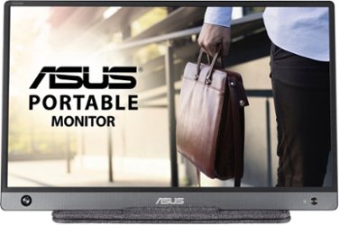 ASUS - ZenScreen 15.6” IPS LED FHD USB Type-C Portable Monitor with Foldable Smart Case - Dark Gray - Front_Zoom