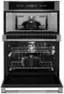 Alt View 1. JennAir - 30" Built-In Electric Double Wall Oven - Black Stainless Steel.