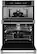 Alt View 1. JennAir - 30" Built-In Electric Double Wall Oven - Black Stainless Steel.