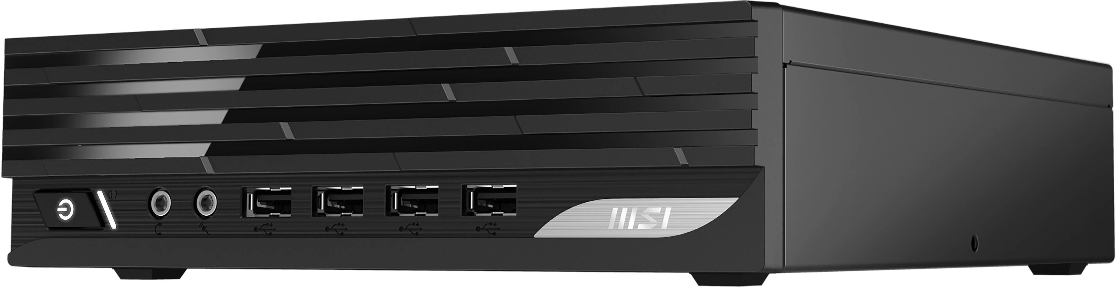 Left View: MSI - PRO DP20Z 5M Desktop - AMD 5300G - 8 GB Memory - 250 GB SSD - Black