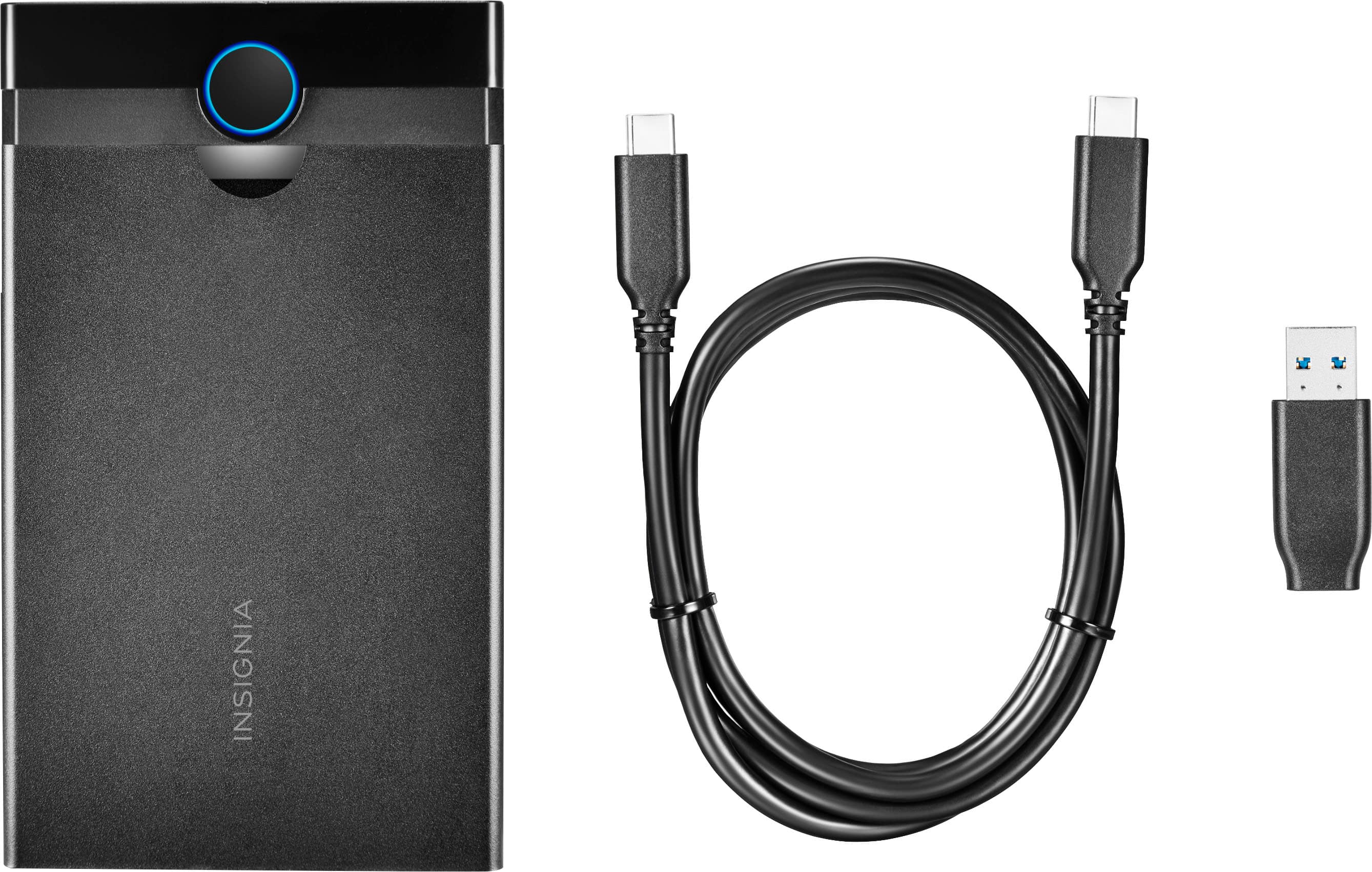 Alt View 13. Insignia™ - 2.5" SATA to USB-C HDD Enclosure.