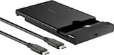Insignia™ - 2.5" SATA to USB-C HDD Enclosure - Black