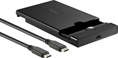 Insignia™ - 2.5" SATA to USB-C HDD Enclosure - Front_Zoom