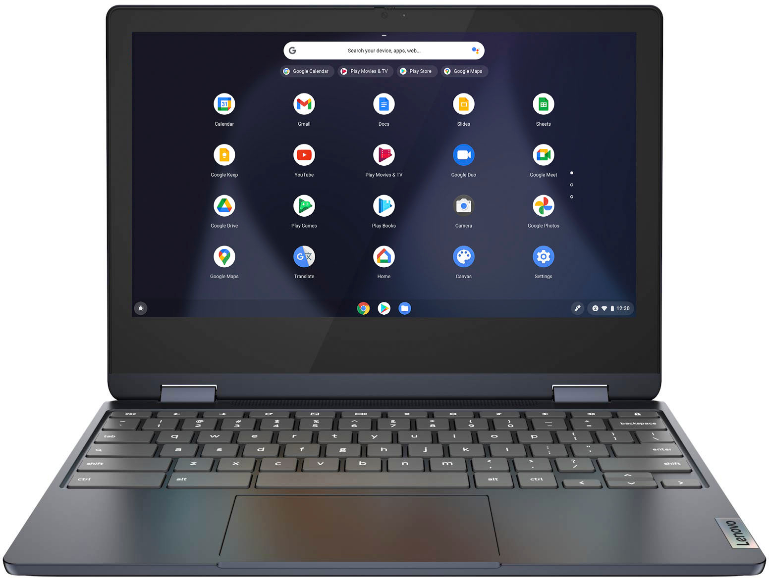 Lenovo – Flex 3 Chromebook 11.6″ HD Touch-screen Laptop – Mediatek MT8183 – 4GB – 64GB eMMC – Abyss Blue