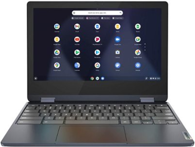 Lenovo - Flex 3 Chromebook 11.6" HD Touch-screen Laptop - Mediatek MT8183 - 4GB - 64GB eMMC - Abyss Blue