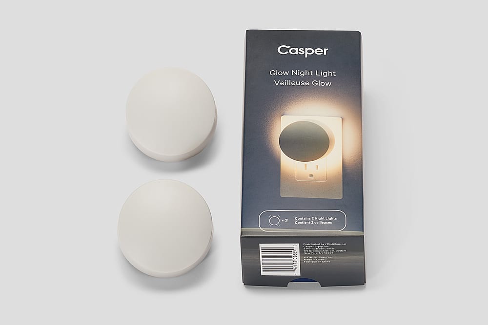 Angle. Casper - Glow Night Light 2 pack - White.