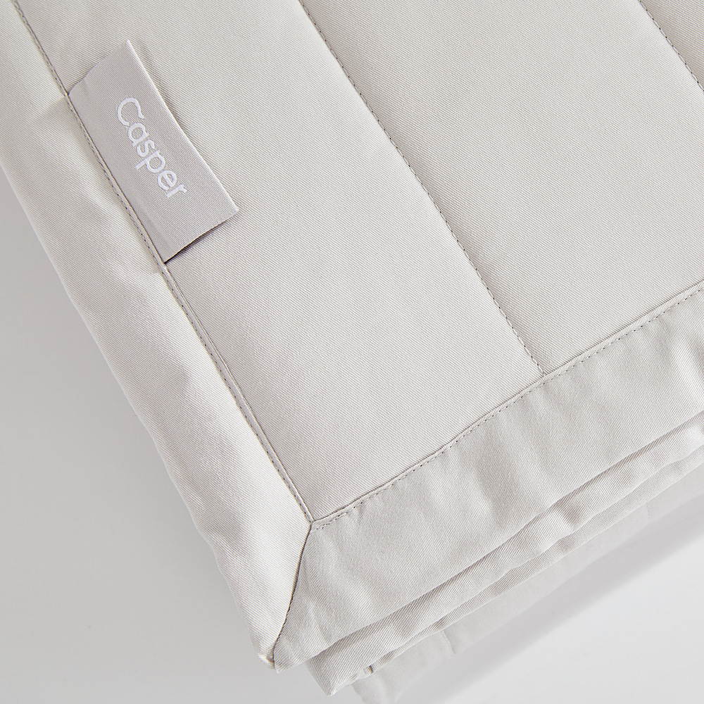 Angle View: Casper - Weighted Blanket, 10 lbs - Gray