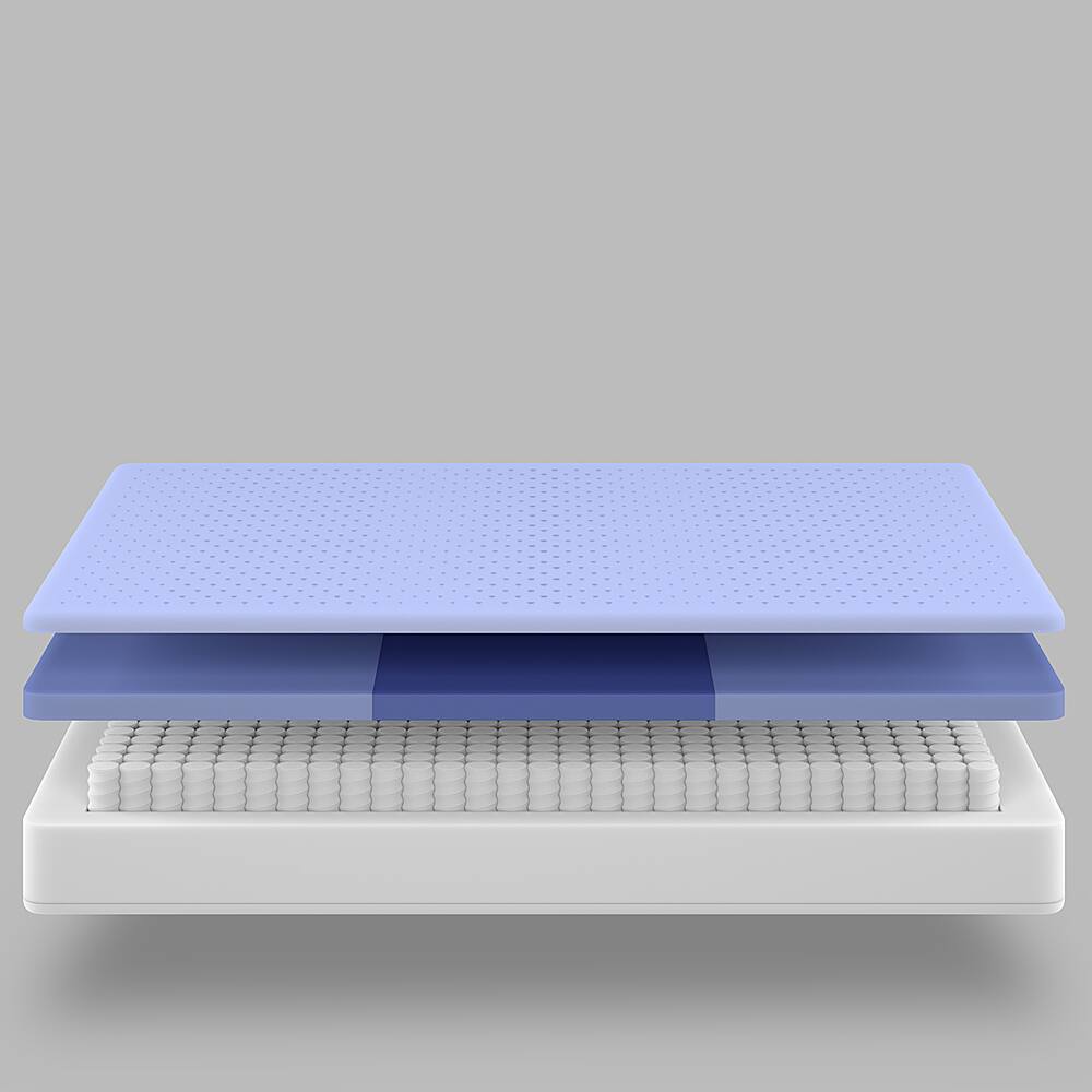 Left View: Casper Original Hybrid Mattress, Twin XL - Gray