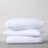 Left. Casper - Down Pillow - White.