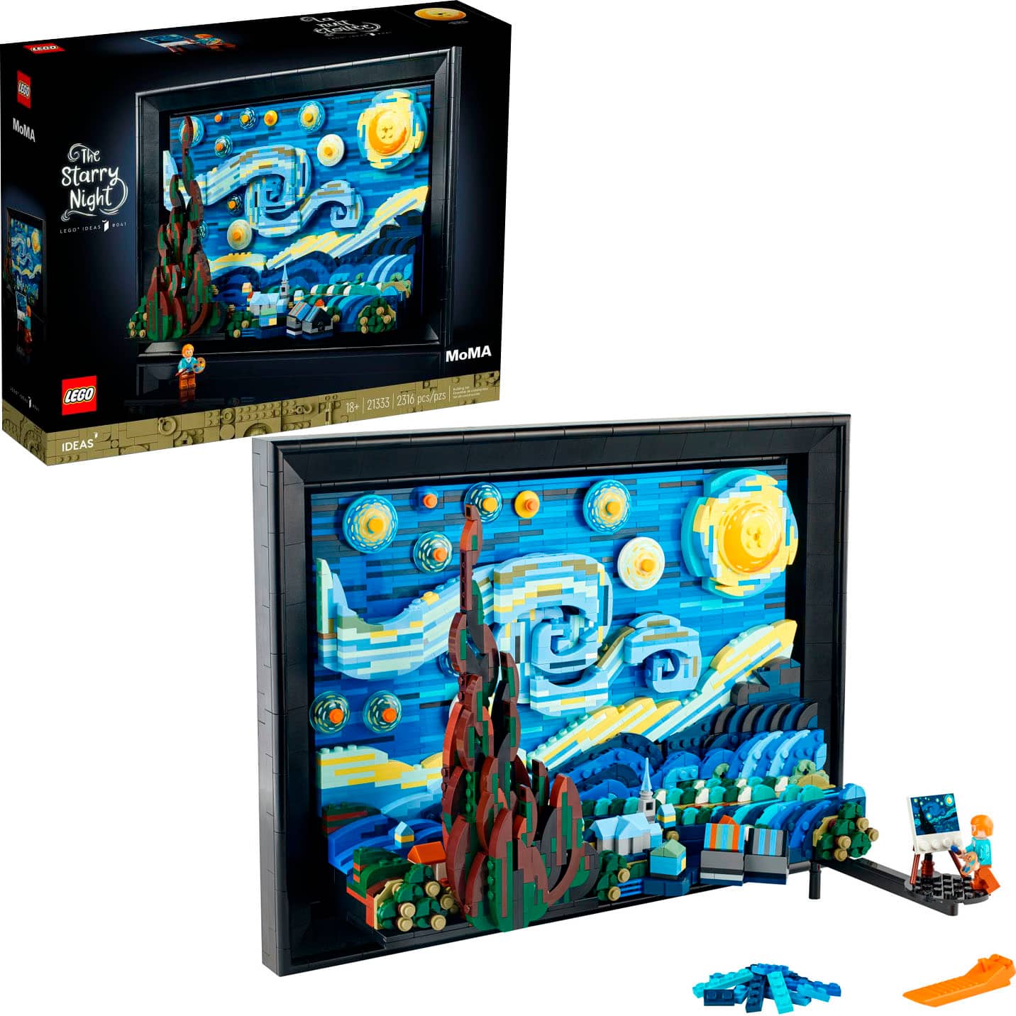 LEGO - Ideas Vincent van Gogh The Starry Night 21333 Toy Building Kit (2,316 Pieces) - Front_Zoom